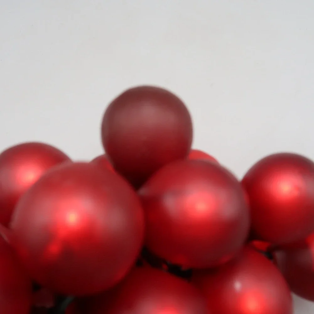Indoor Large Grape Cluster String Lights Red